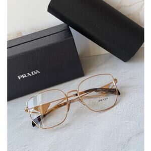 NEW Prada PRA54VD Eyeglasses Frames in Rose Gold White